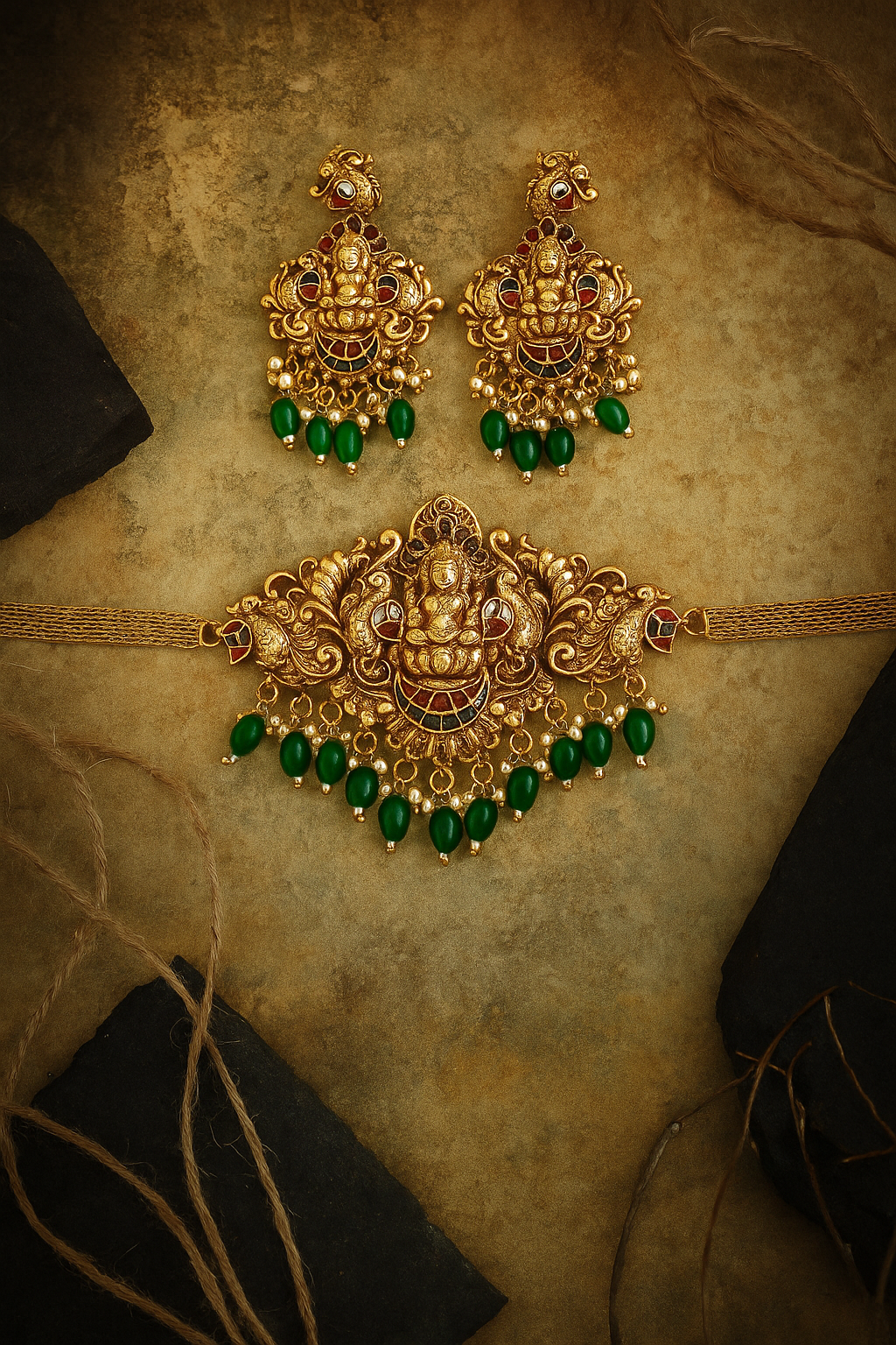 Celestia Carat Divine Temple Necklace Set