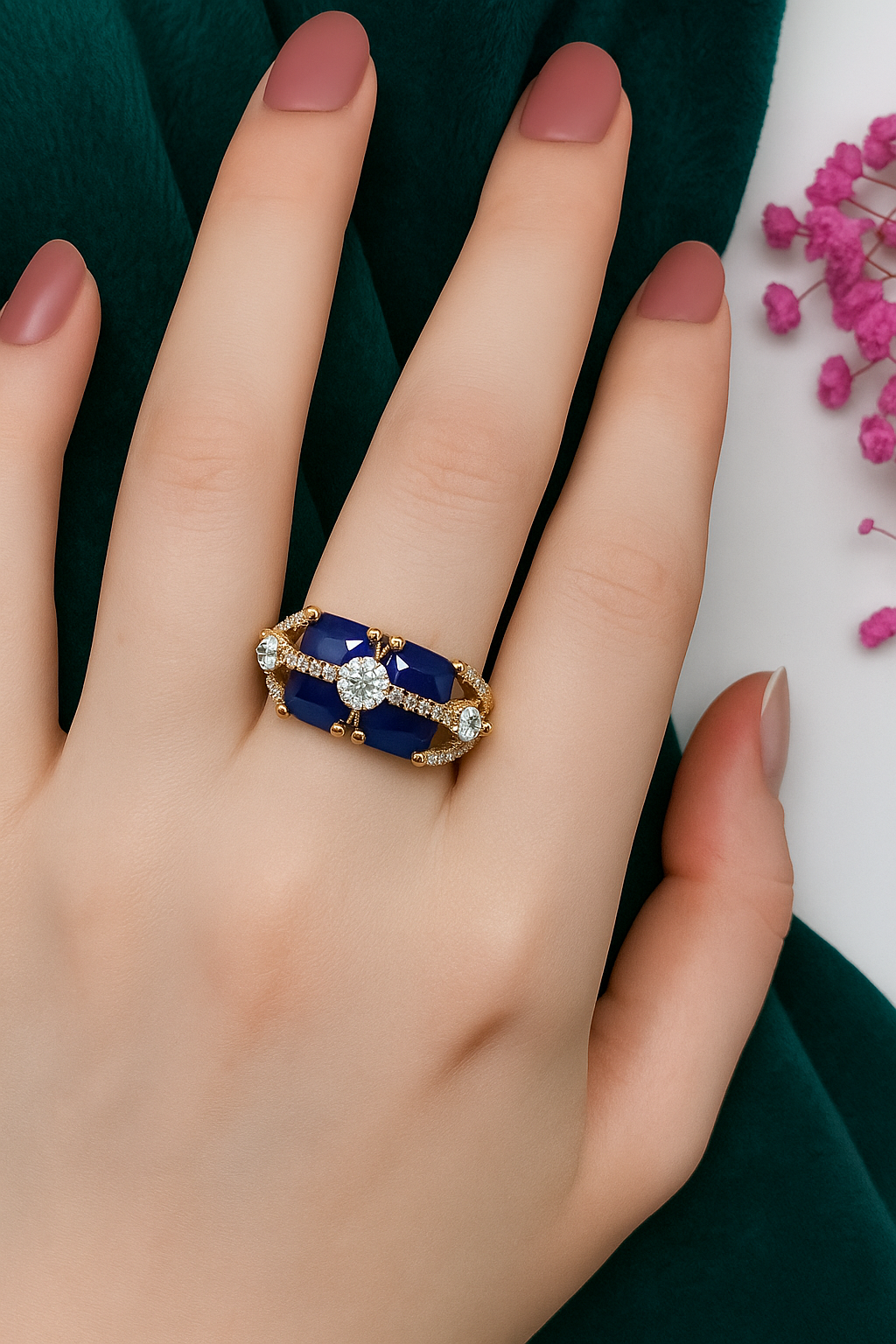 Celestia Carat Royal Sapphire Elegance Ring