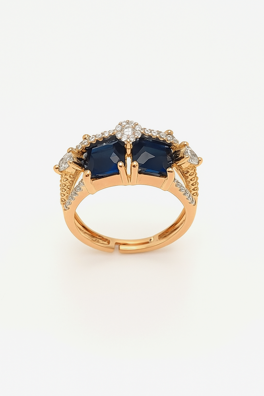 Zuzu : Gold Plated Adjustable AD Ring