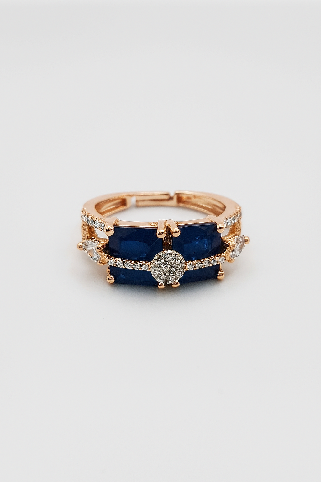Zuzu : Gold Plated Adjustable AD Ring