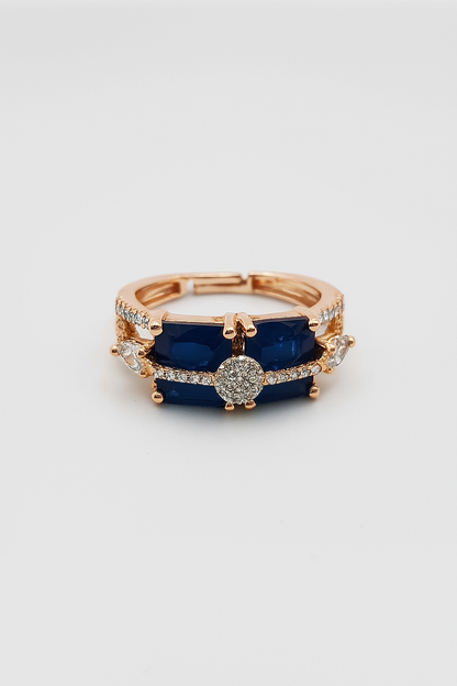 Zuzu : Gold Plated Adjustable AD Ring