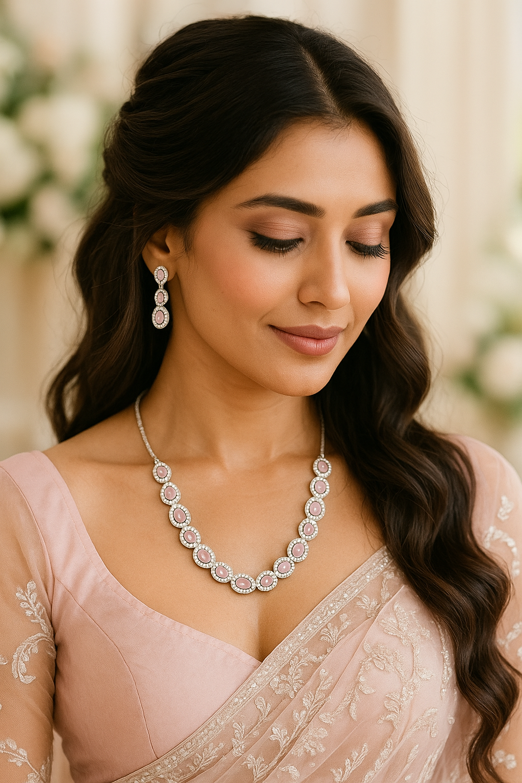 Celestia Carat Violet Royal Necklace Set