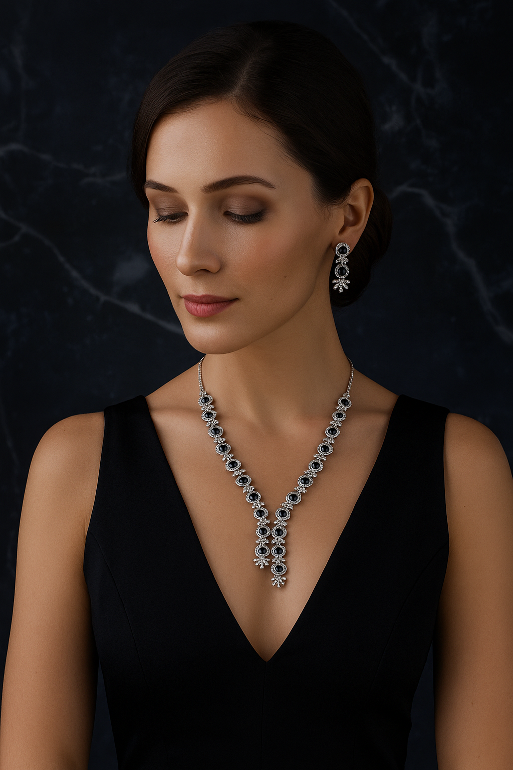 Celestia Carat Regal Crystal Pastel Necklace Set