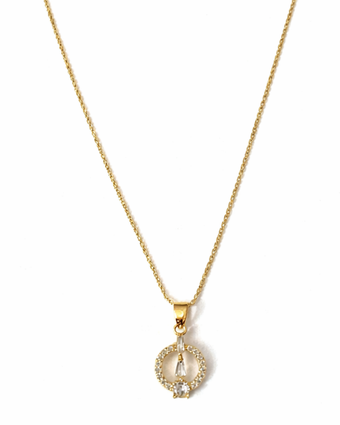 Zeya : Gold Plated Pendant Set