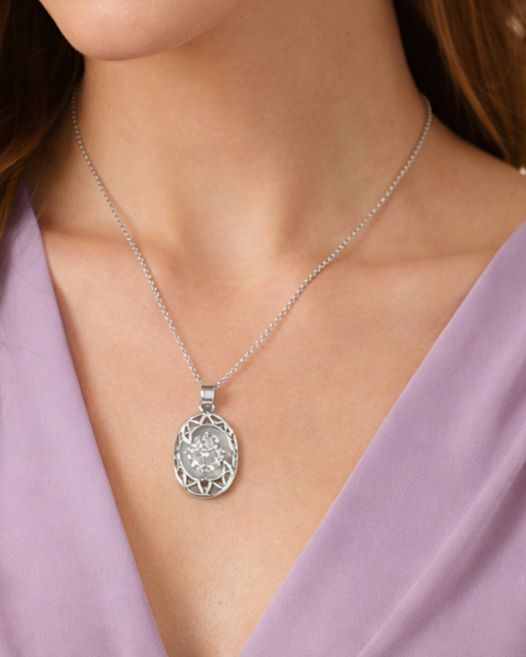 Mirea : Silver Plated Pendant Set