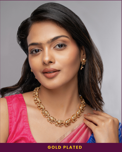 Vitund : Gold Plated Necklace Set