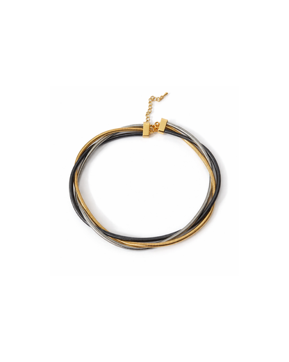 Naila :  Anti Tarnish Twisted Necklace