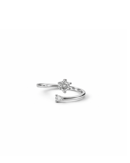 Suki: Silver Plated Adjustable Ring