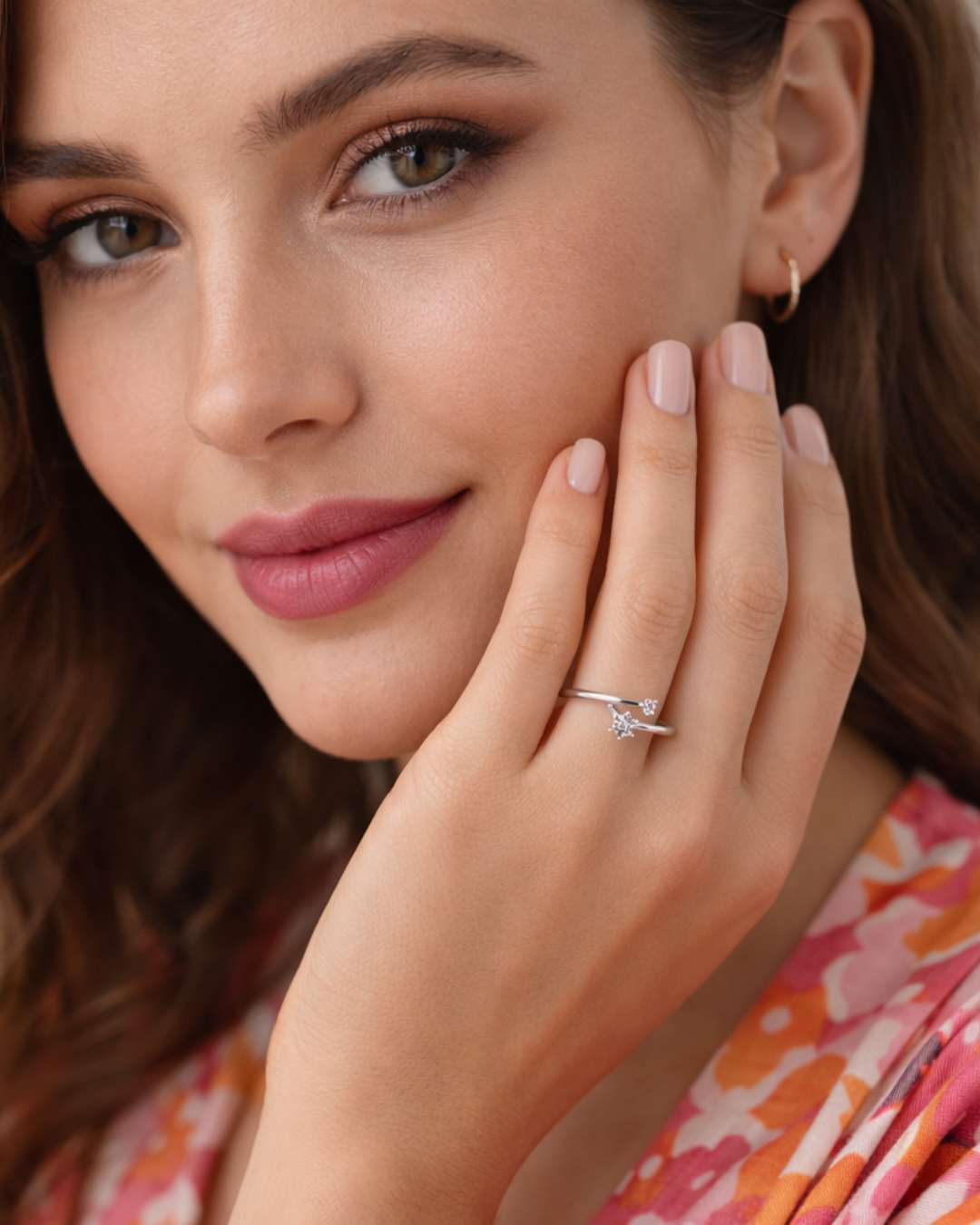 Suki: Silver Plated Adjustable Ring