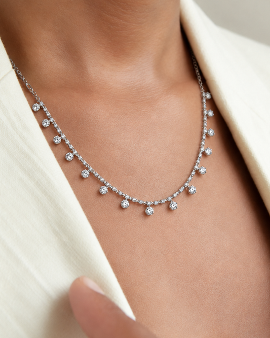 Vid : Silver Plated Necklace