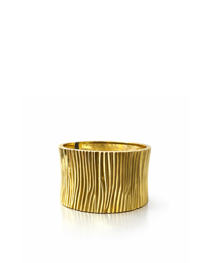Bella : Gold Plated Textured Openable Cuff