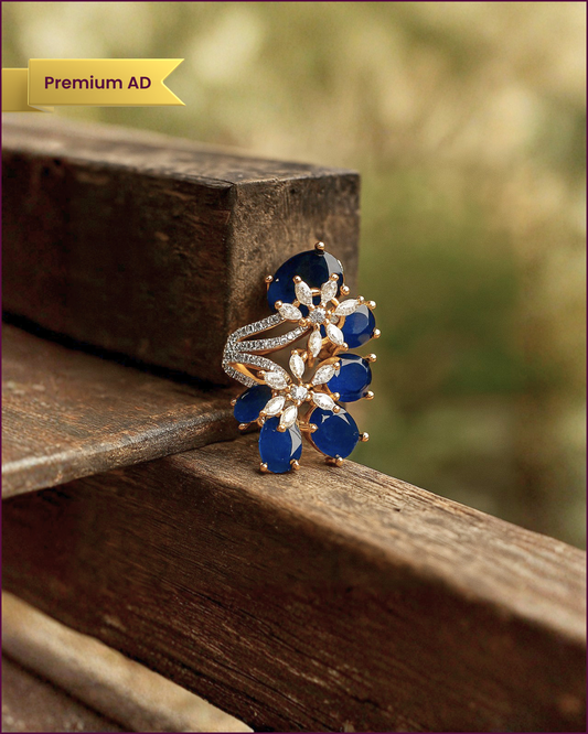 Amaya : Gold Plated Adjustable AD Ring