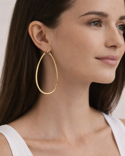 Carena : Gold Plated Hoop
