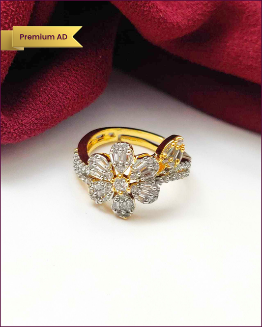 Valora : Gold Plated Adjustable AD Ring