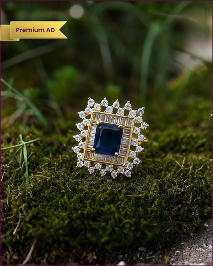Sukum : Gold Plated Adjustable AD Ring