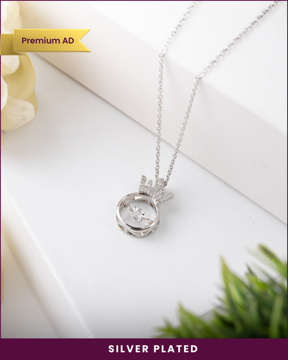 Crown : Silver Plated Pendant