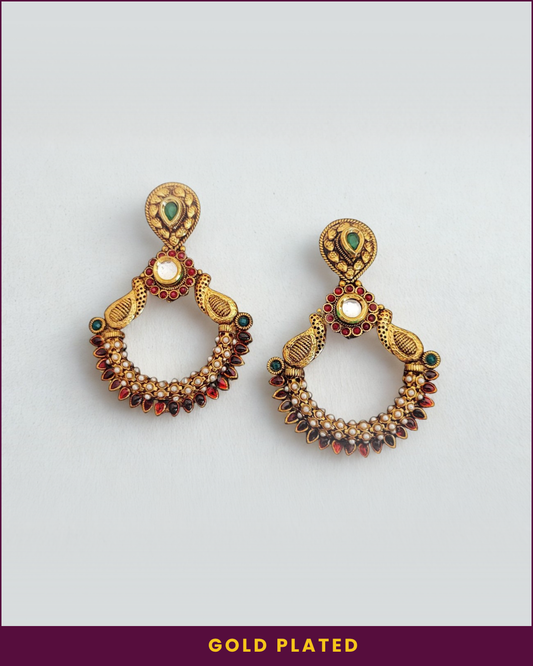 Sakhi Gold Plated Earrings