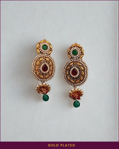 Antra : Gold Plated Earrings
