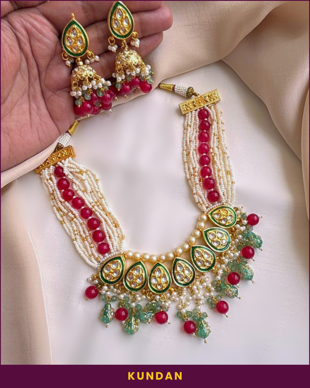 Swaraag : Kundan Necklace Set