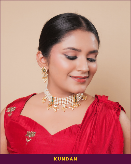 Noor : Pearl Necklace Set