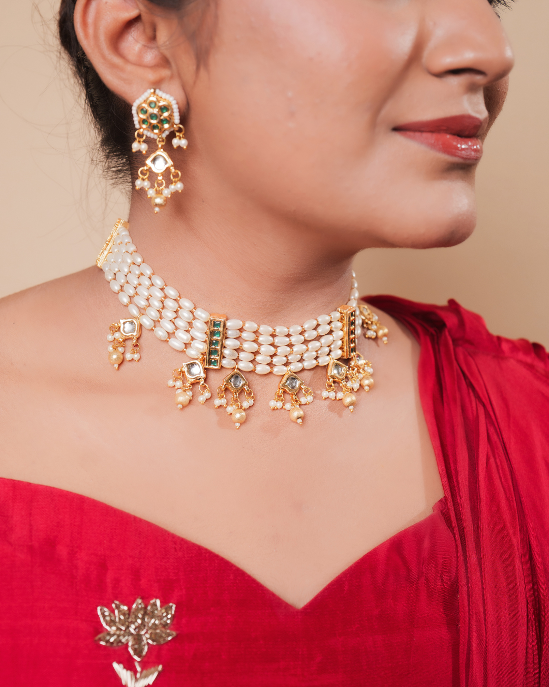 Noor : Pearl Necklace Set