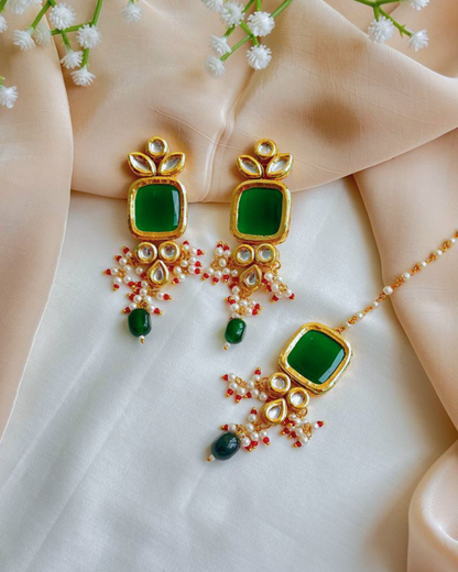 Tattva : Gold Plated  Kundan Necklace Set
