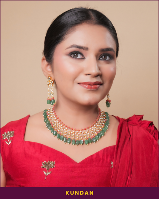 Devika : Kundan Necklace Set