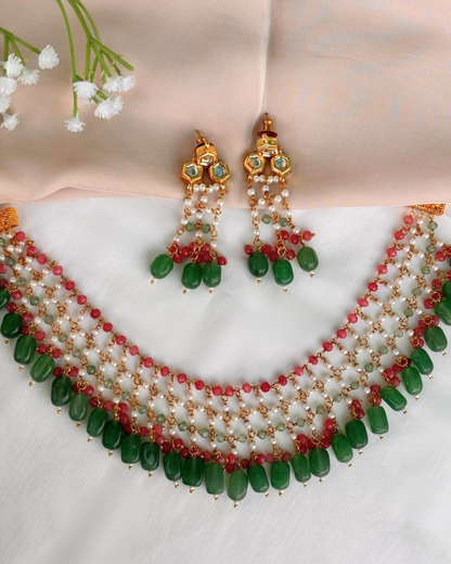Devika : Kundan Necklace Set