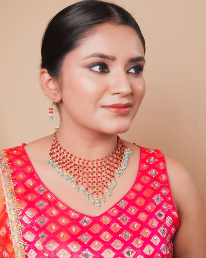 Rivayat : Pearl Beads Neckalce Set