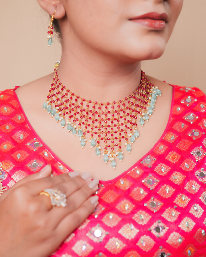 Rivayat : Pearl Beads Neckalce Set