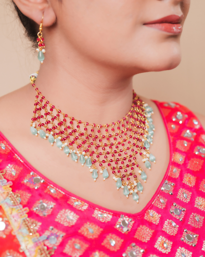 Rivayat : Pearl Beads Neckalce Set