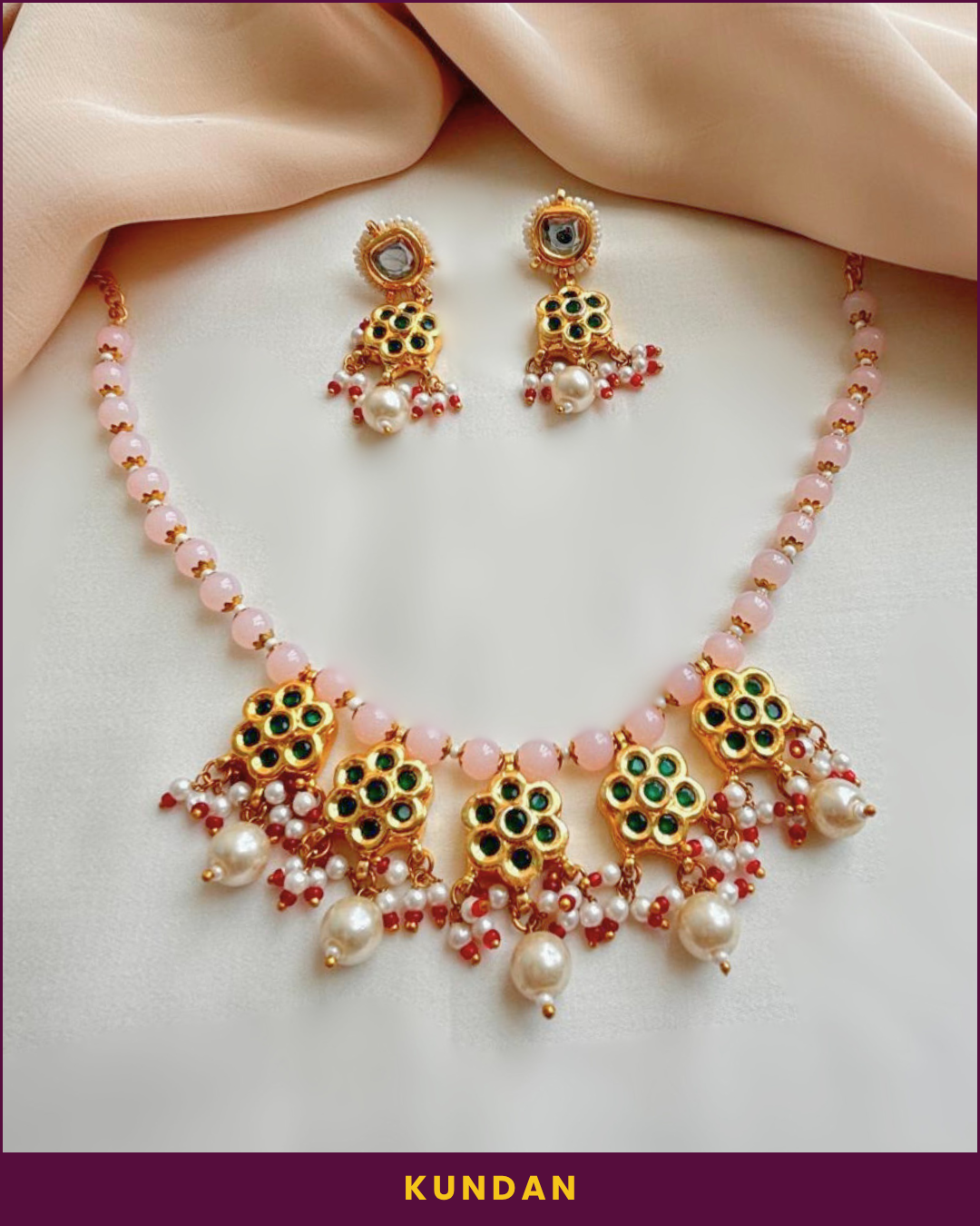 Surmayi : Kundan Necklace Set