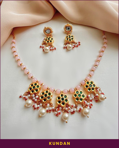 Surmayi : Kundan Necklace Set