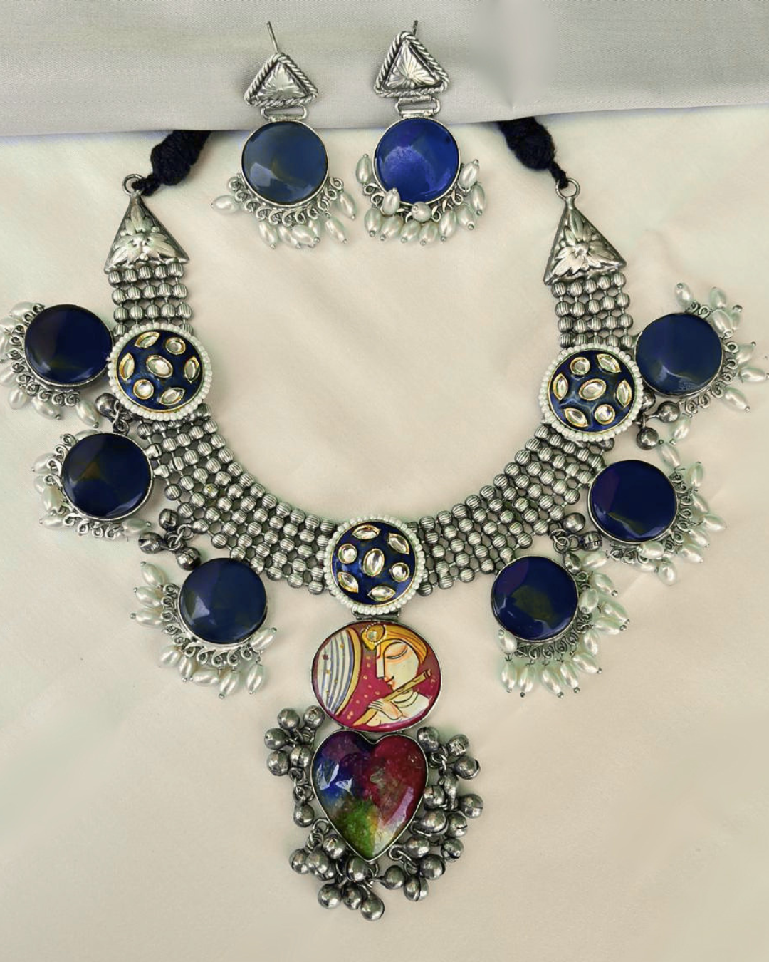 Oorsa : Oxidised Necklace Set