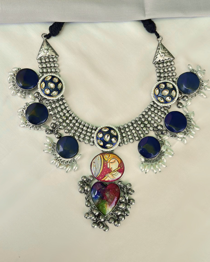 Oorsa : Oxidised Necklace Set