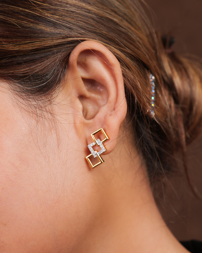 Raha  : Gold plated AD Necklace Set