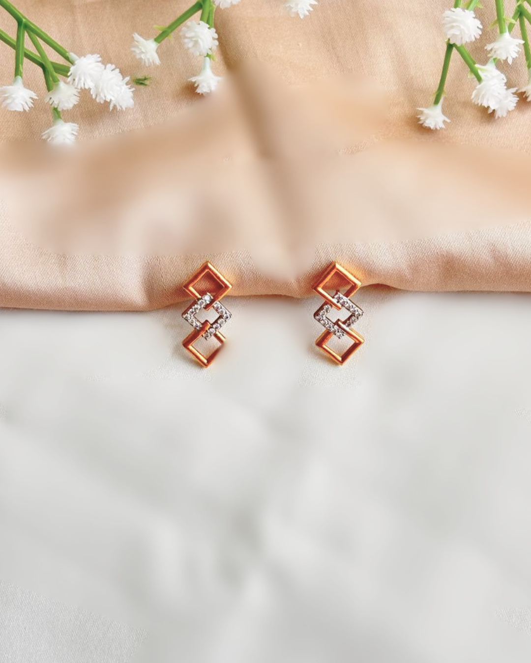 Raha  : Gold plated AD Necklace Set