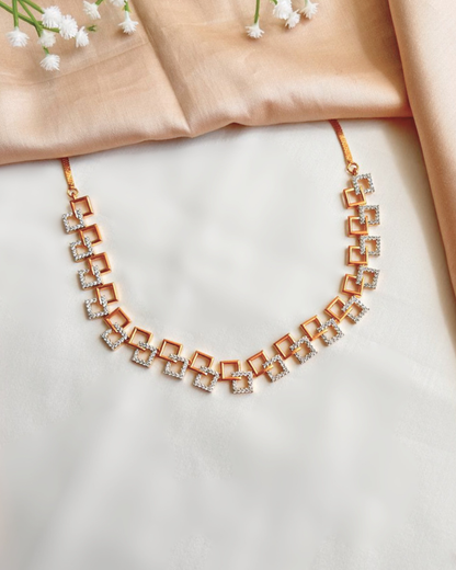 Raha  : Gold plated AD Necklace Set