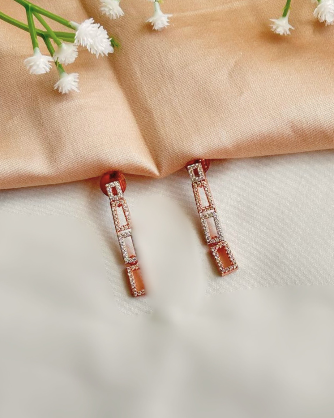 Antra : Gold Plated AD Necklace Set