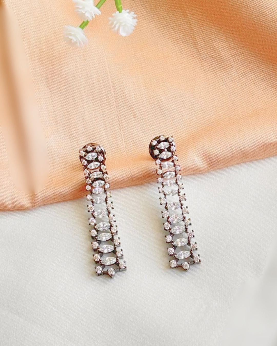 Ida : Silver Plated AD Necklace Set