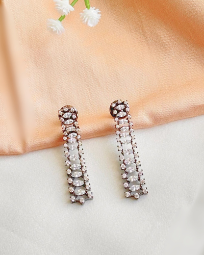 Ida : Silver Plated AD Necklace Set