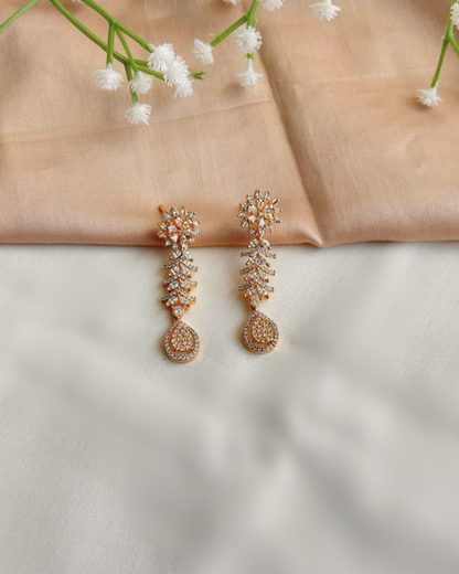 Nurvi : Gold Plated AD Necklace Set
