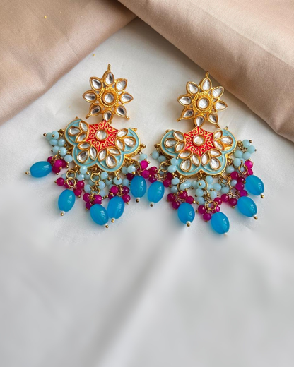 Rutvi : Kundan Beads Neckalce Set