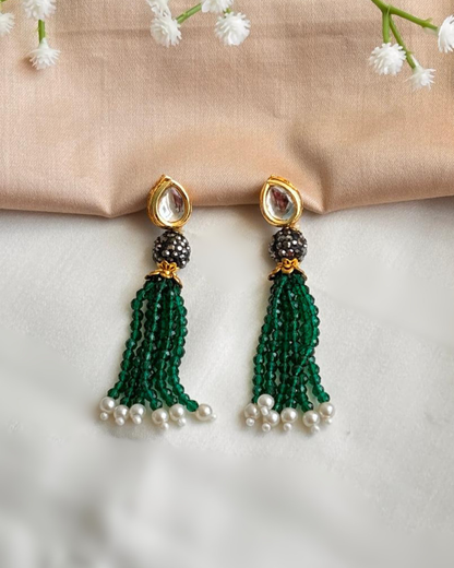 Anabia : Kundan Moti Necklace Set