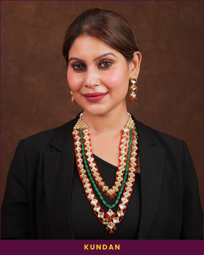 Maeri : Kundan Beads Neckalce Set