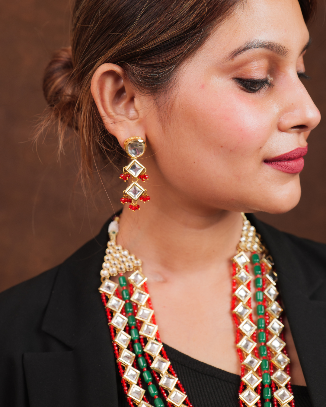 Maeri : Kundan Beads Neckalce Set