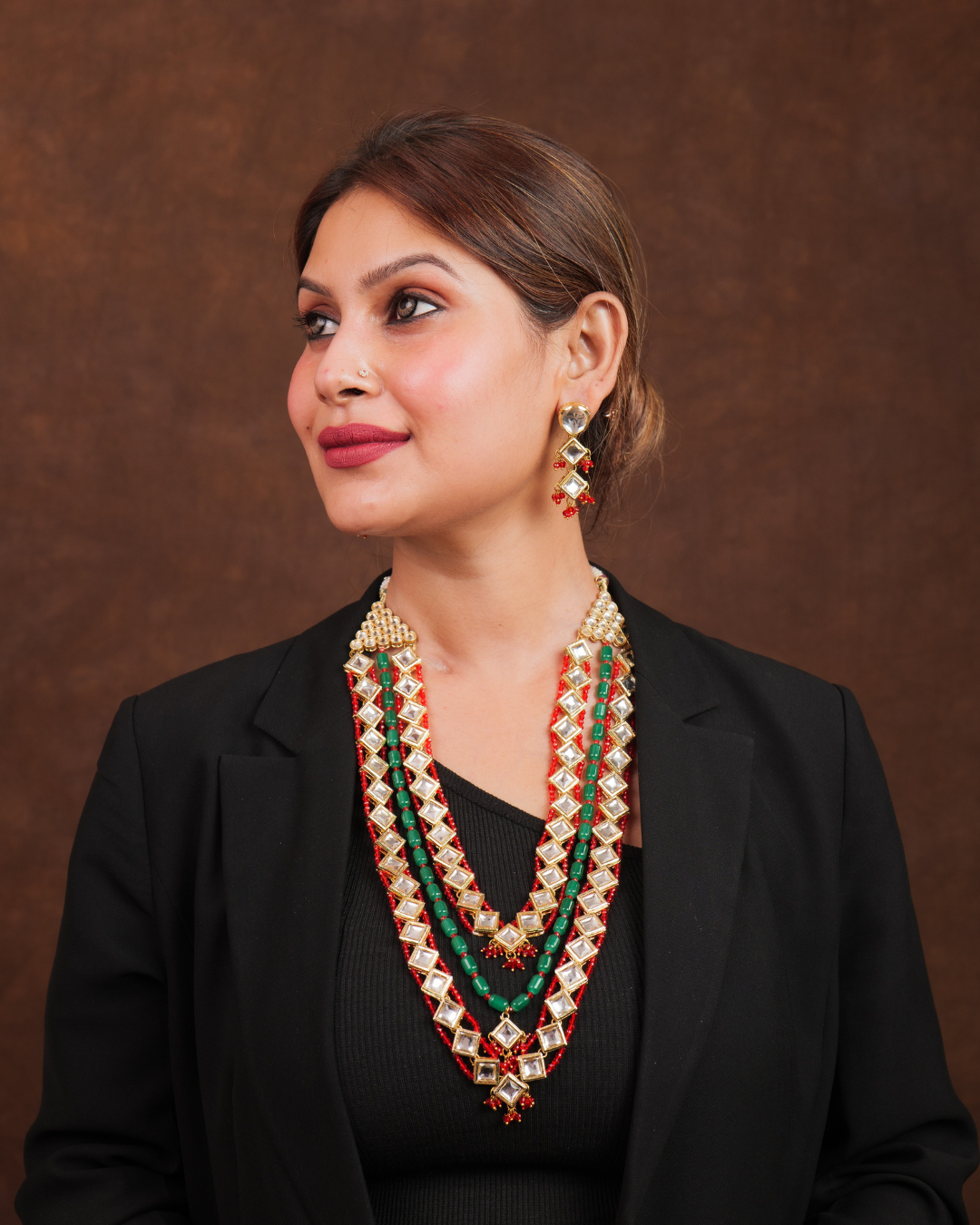 Maeri : Kundan Beads Neckalce Set