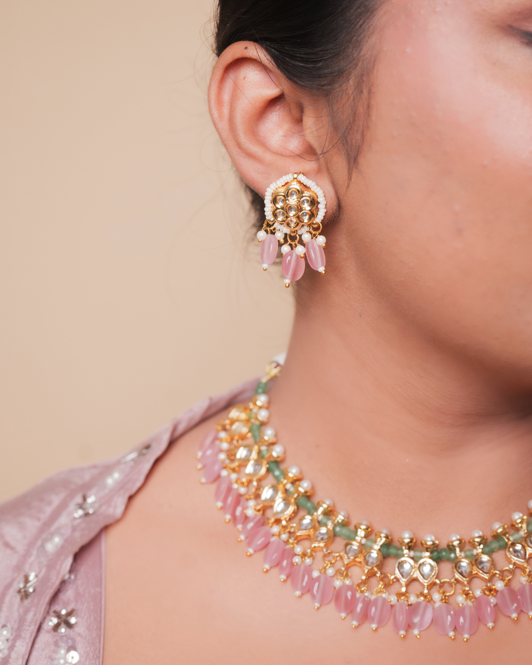 Satee : Kundan Necklace Set