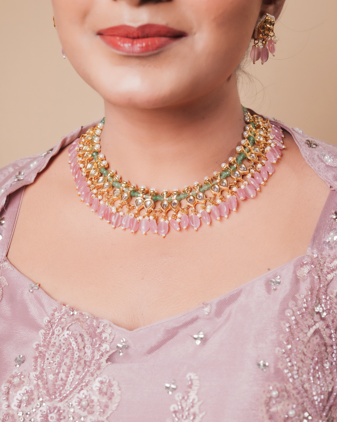 Satee : Kundan Necklace Set