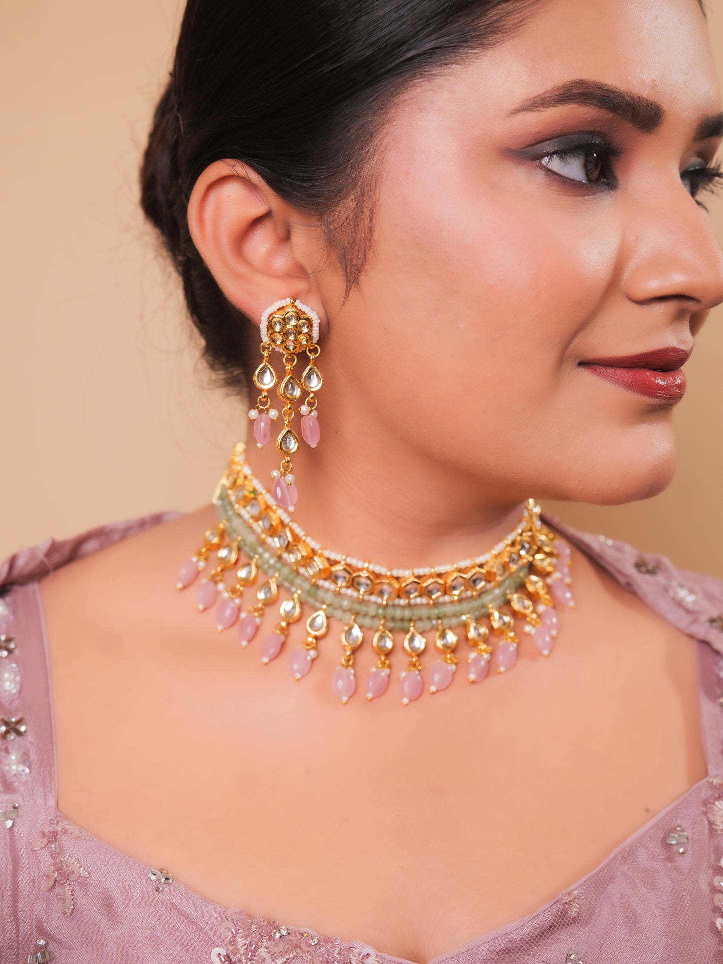Zaha : Kundan Necklace Set